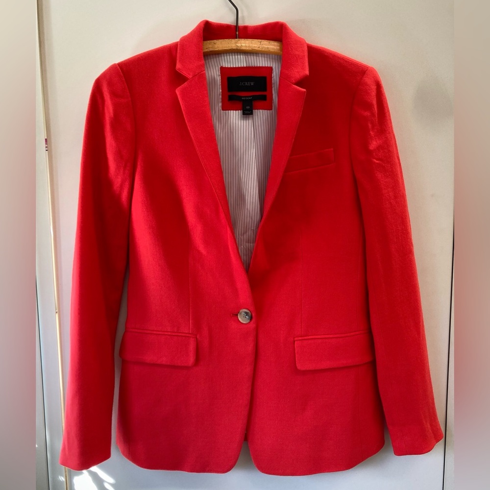 J. Crew Red Blazer